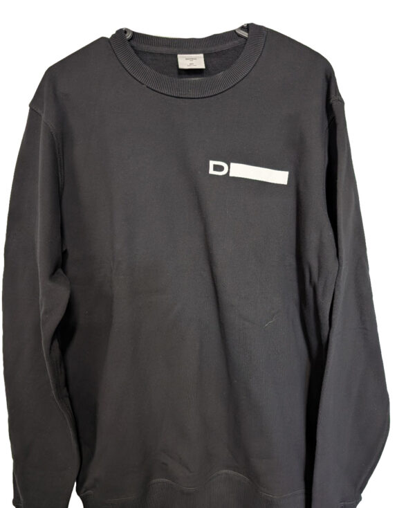 Men's Dutton One Crew Neck Sweater Front and Back Logo