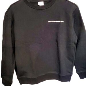Womens' Dutton One Crew Neck Sweater Front and Back Logo