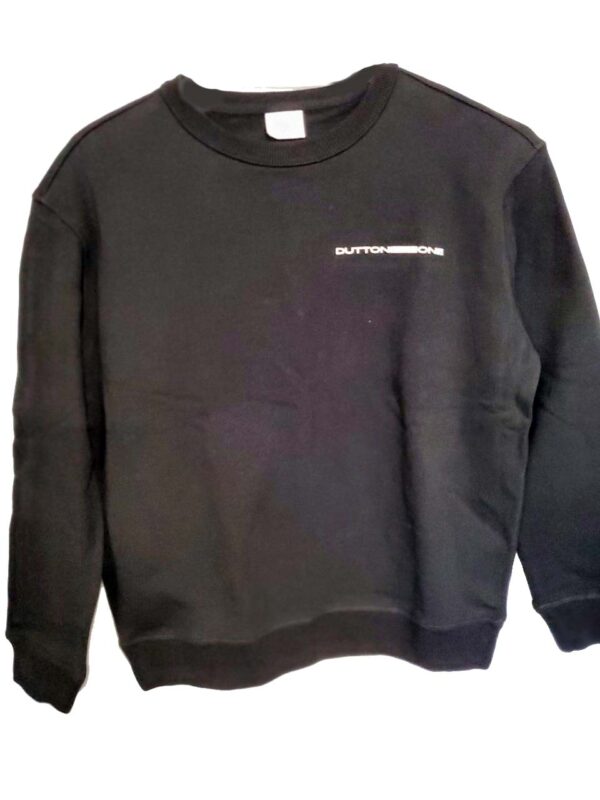Womens' Dutton One Crew Neck Sweater Front and Back Logo