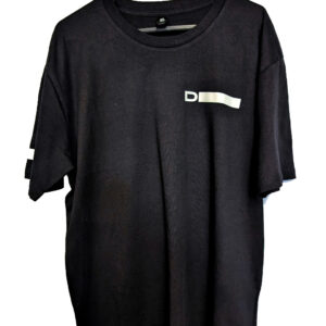 Men's Dutton One Black T Shirt Front and Back logo