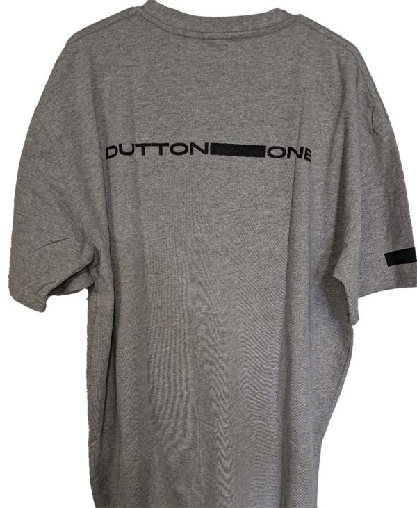 Men's Dutton One Grey T Shirt 4 Logos - Image 2