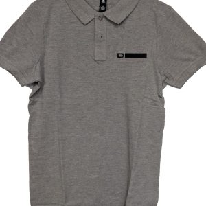 Men's Dutton One Grey Polo 3 Logos