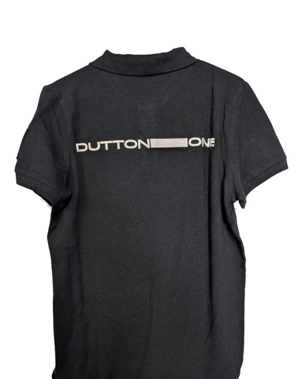 Men's Dutton One Black Polo with Essendon Patch - Image 2